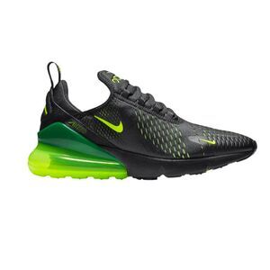 NIKE Air Max 270 'Black Volt' Running Shoes Size 6Y/W7.5